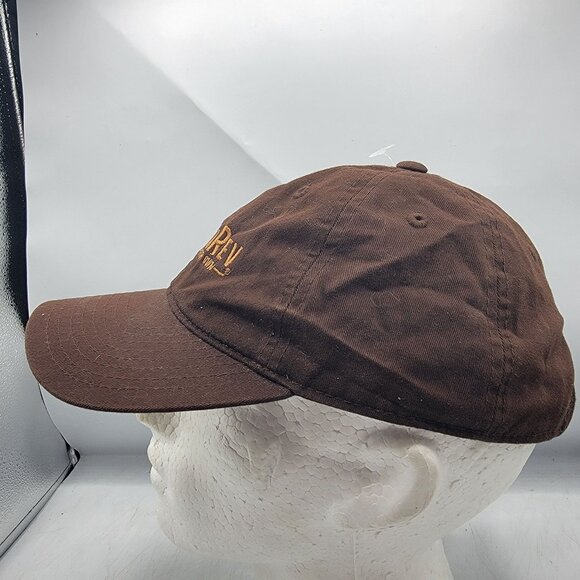 PizzaRev Craft Your Own Brown Baseball Cap Adjustable Strapback Hat - Picture 2 of 9
